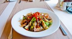 Salad with beans and artichokes from Marseillaise Restaurant